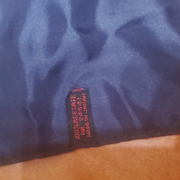 Vintage 1960's Pocket Square Scarf Block Pattern - Picture 3 of 3